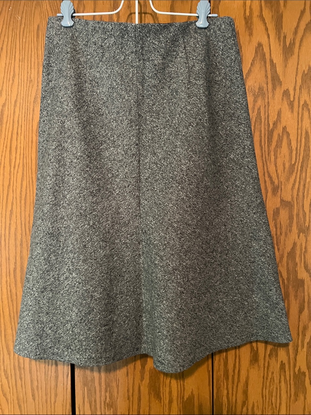 LOFT Heathered Gray A-Line Knit Skirt - Picture 3 of 3